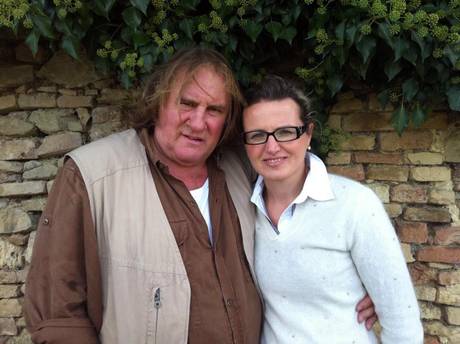 Gerard Depardieu con Marina Cvetic (foto ANSA.it)